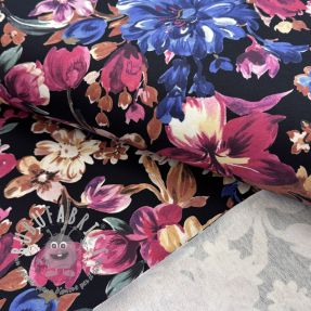 Felpa Flower Luna black digital print