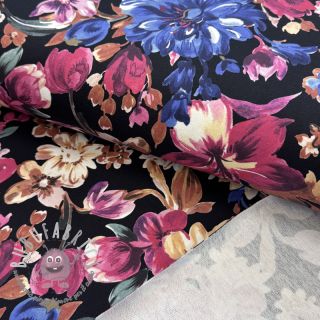 Felpa Flower Luna black digital print