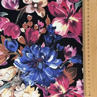 Felpa Flower Luna black digital print