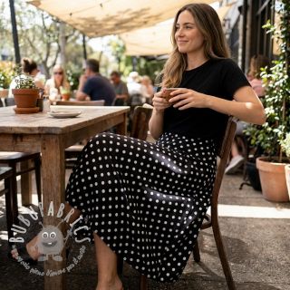 Viscosa RADIANCE Polka dot black