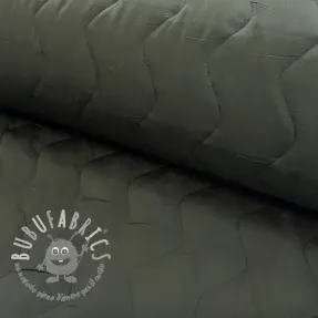 Tessuto trapuntato ZIG ZAG army green