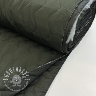 Tessuto trapuntato ZIG ZAG army green