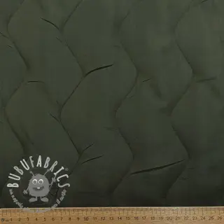 Tessuto trapuntato ZIG ZAG army green