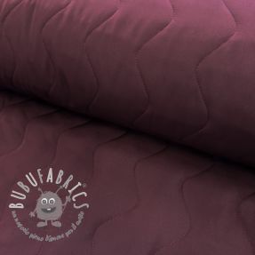 Tessuto trapuntato ZIG ZAG aubergine