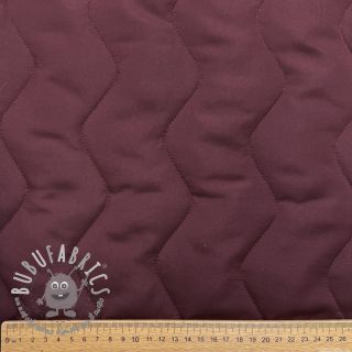 Tessuto trapuntato ZIG ZAG aubergine