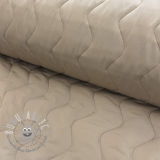 Tessuto trapuntato ZIG ZAG beige