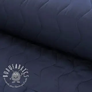 Tessuto trapuntato ZIG ZAG navy