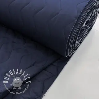 Tessuto trapuntato ZIG ZAG navy