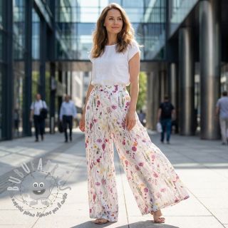 Tessuto di cotone VOILE Emily flowers digital print