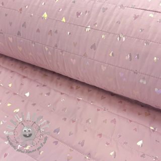 Tessuto trapuntato FOIL Hearts