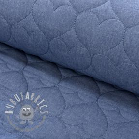 Tessuto trapuntato DENIM Hearts