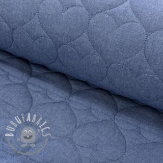 Tessuto trapuntato DENIM Hearts