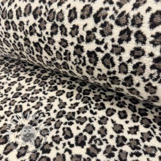 Tessuto per cappotti TEDDY JACQUARD Animal skin brown