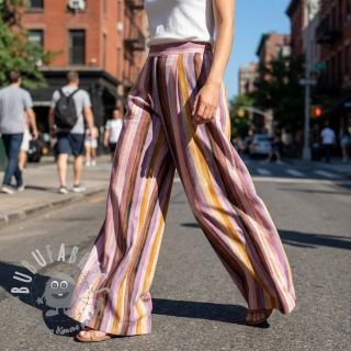 Viscosa RADIANCE Stripes lavender digital print