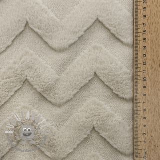 Fleece Abstract beige