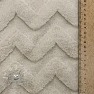 Fleece Abstract beige