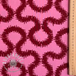 Viscosa STRETCH Abstract pink