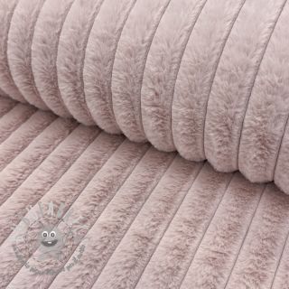 Pelliccia sintetica Stripes Luxe old rose