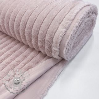 Pelliccia sintetica Stripes Luxe old rose