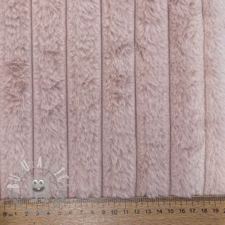 Pelliccia sintetica Stripes Luxe old rose