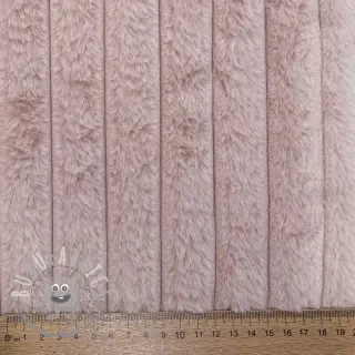 Pelliccia sintetica Stripes Luxe old rose