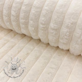 Pelliccia sintetica Stripes Luxe ecru