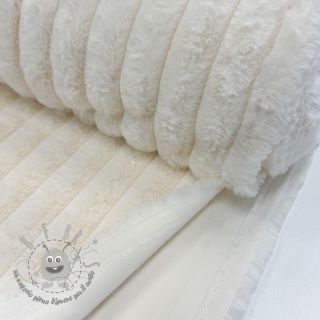 Pelliccia sintetica Stripes Luxe ecru