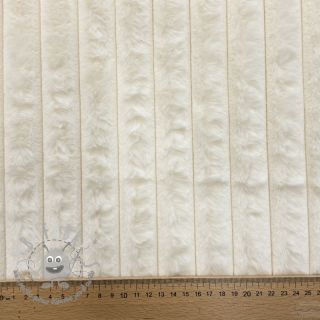 Pelliccia sintetica Stripes Luxe ecru