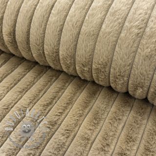 Pelliccia sintetica Stripes Luxe beige