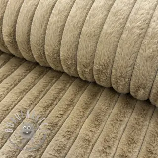Pelliccia sintetica Stripes Luxe beige