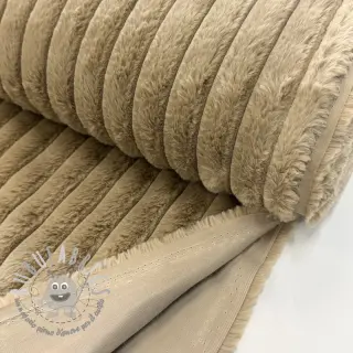 Pelliccia sintetica Stripes Luxe beige