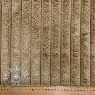 Pelliccia sintetica Stripes Luxe beige