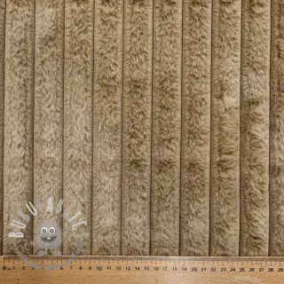 Pelliccia sintetica Stripes Luxe beige