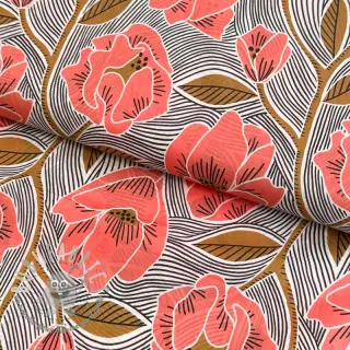 Tessuto di cotone VOILE Timi flowers