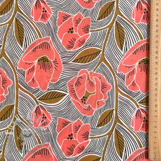 Tessuto di cotone VOILE Timi flowers