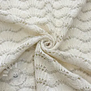 Maglia jacquard LUREX ecru
