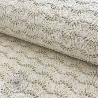 Maglia jacquard LUREX ecru
