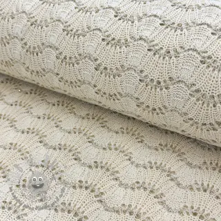 Maglia jacquard LUREX ecru