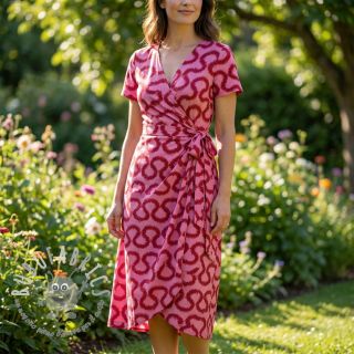 Viscosa STRETCH Abstract pink