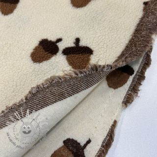 Tessuto per cappotti TEDDY JACQUARD Acorns