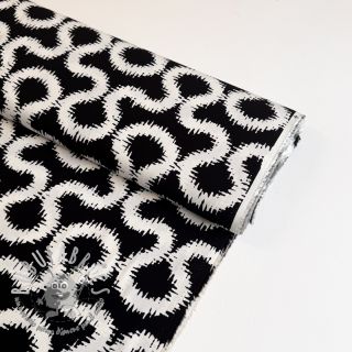 Viscosa STRETCH Abstract black