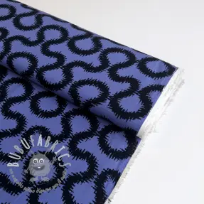 Viscosa STRETCH Abstract blue
