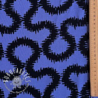 Viscosa STRETCH Abstract blue