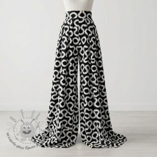 Viscosa STRETCH Abstract black