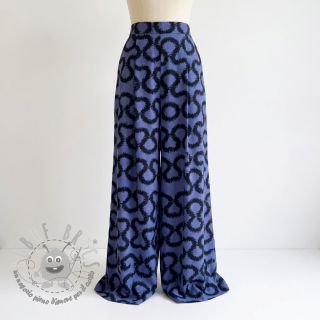 Viscosa STRETCH Abstract blue