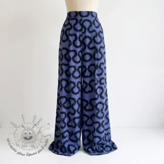 Viscosa STRETCH Abstract blue