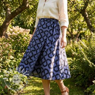 Viscosa STRETCH Abstract blue