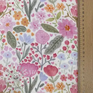 Mussola/Doppia garza Flowers pink dream digital print