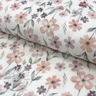 Mussola/Doppia garza Flowers Jana digital print