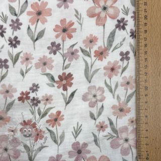 Mussola/Doppia garza Flowers Jana digital print